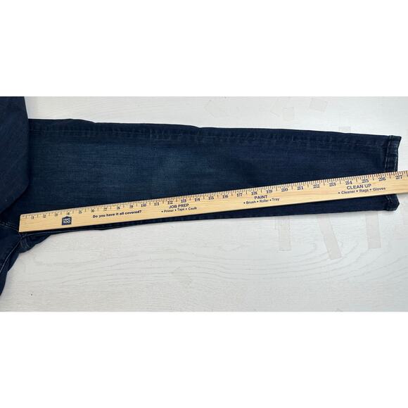 Banana Republic Blue Skinny Jeans Mid Rise Dark Blue Wash Stretch Casual 28 - Picture 9 of 11
